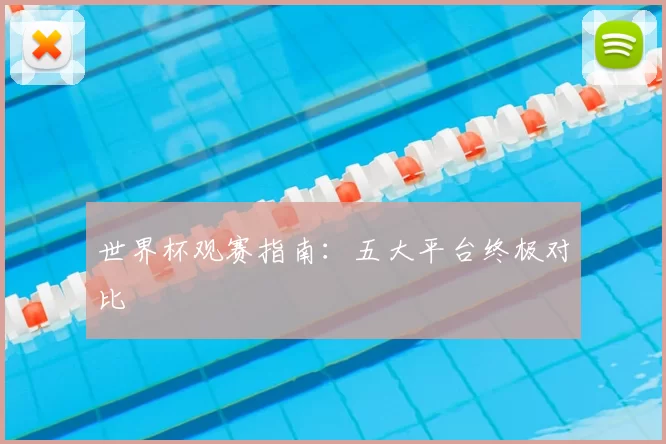 世界杯观赛指南:五大平台终极对比