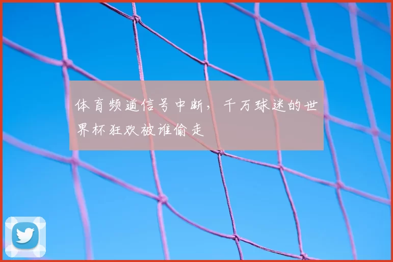 体育频道信号中断，千万球迷的世界杯狂欢被谁偷走