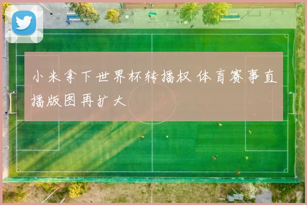 小米拿下世界杯转播权 体育赛事直播版图再扩大